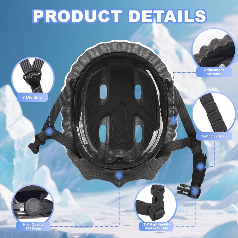 Bavilk Toddler Kids Bike Helmet,3D Dinosaur Helmets for Boys Girls Infant/Baby to Children 1/2/3/4/5/6/7/8 Years Old Lightweight Adjustable Multi-Sports Bicycle Scooter Skateboard Skating Cycling - Image 5